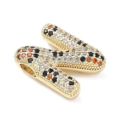Brass Micro Pave Cubic Zirconia Pendants&nbsp;KK-Z108-02G-N