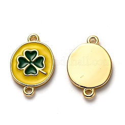 Brass Enamel Links Connectors&nbsp;KK-B028-19G