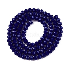 Opaque Solid Color Imitation Jade Glass Beads Strands&nbsp;EGLA-A044-P3mm-D07