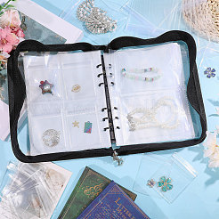 Transparent PVC Jewelry Organizer Storage Zipper Books&nbsp;ABAG-WH0063-114
