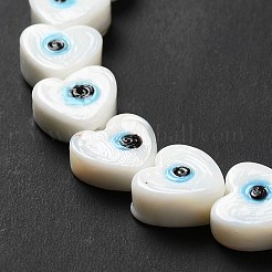 Handmade Evil Eye Lampwork Beads Strands&nbsp;LS-LAMP-E023-07B-01