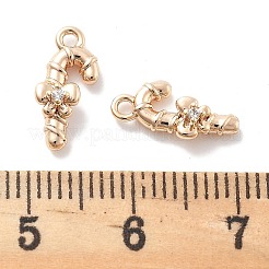 Micro Pave Clear Cubic Zirconia Pendants&nbsp;KK-M102-04G