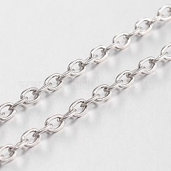 Alloy & Iron Cable Chain Necklace Making&nbsp;MAK-N027-02
