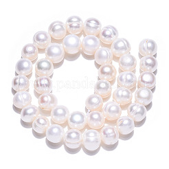Natural Cultured Freshwater Pearl Beads Strands&nbsp;PEAR-N013-09C