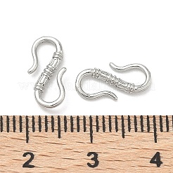 304ステンレス鋼S字フック  プラチナ  12x6x1.5mm&nbsp;STAS-Z178-29P