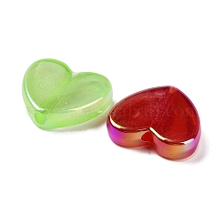 Luminous UV Plating Rainbow Iridescent Acrylic Beads&nbsp;OACR-O008-07