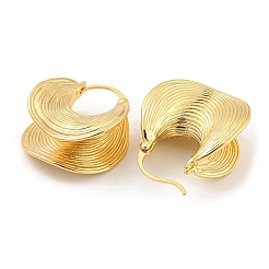 Rack Plating Brass Hoop Earrings&nbsp;EJEW-K263-07G