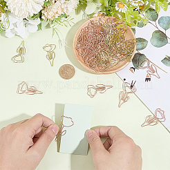 60Pcs 2 Colors Iron Paperclips&nbsp;OFST-SP0001-06