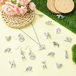 60Pcs 12 Styles Tibetan Style Alloy Pendants&nbsp;TIBE-CJ0001-36