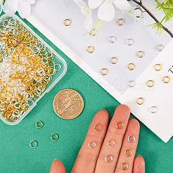 600Pcs 2 Colors Brass Split Rings&nbsp;KK-SP0001-82C