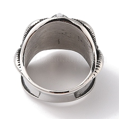 304 Stainless Steel Viking Warrior Ring for Men&nbsp;RJEW-U005-02AS