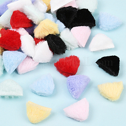 48個 8色ぬいぐるみ猫耳  DIY縫製装飾アクセサリー  ミックスカラー  30x34x6.5mm  6個/カラー&nbsp;FIND-SC0020-30