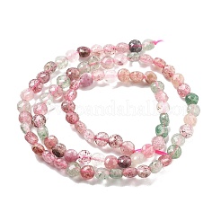 Natural Red & Green Strawberry Quartz Beads Strands&nbsp;G-C179-A28-01