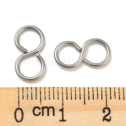 変色しない304ステンレススチールのS字フック留め具  ステンレス鋼色  13.5x7x1mm  内径：5mm。&nbsp;STAS-Z048-05P