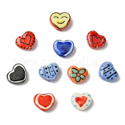 16Pcs 8 Colors Handmade Porcelain Beads&nbsp;PORC-CJ0001-43