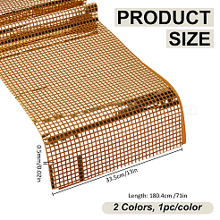 2Pcs 2 Colors Polyester Sequin Table Runners&nbsp;AJEW-MA0001-27