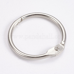 Iron Loose Leaf Book Binder Hinged Rings&nbsp;IFIN-WH0015-01-30mm