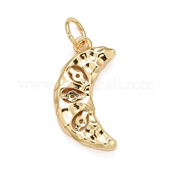 Rack Plating Brass Clear Cubic Zirconia Pendants&nbsp;KK-M229-24G