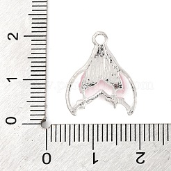 ラックメッキ合金樹脂ペンダント  魚尾  カラフル  18x15x4mm  穴：1.8mm&nbsp;FIND-Q116-02S-05