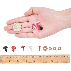 クラフト用品プラスチック人形の鼻パーツ  ミックスカラー  420個/セット&nbsp;KY-PH0007-16