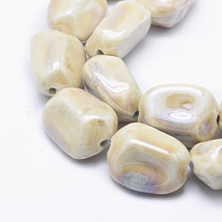 Eco-Friendly Glazed Porcelain Beads&nbsp;PORC-P027-E08