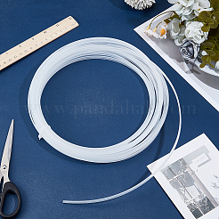 10m半透明PVCウェディングドレスシェーピングフィッシュボーン  ホワイト  6x2mm&nbsp;DIY-GF0014-12A