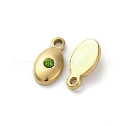 Real 14K Gold Plated 304 Stainless Steel Charms&nbsp;STAS-R005-09G-03