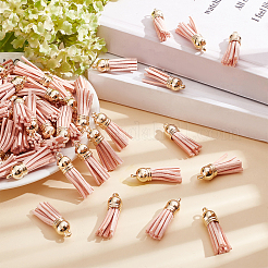 100Pcs Faux Suede Tassel Pendant Decorations&nbsp;FIND-SC0003-22B