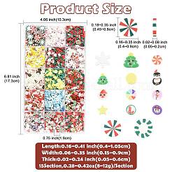 128G Christmas Theme Handmade Polymer Clay Cabochons&nbsp;CLAY-FS0001-51