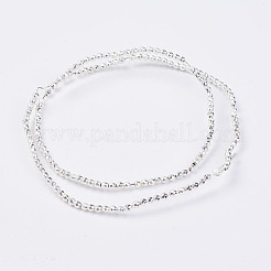 Non-magnetic Synthetic Hematite Bead Strands&nbsp;G-P262-25-2mm-S