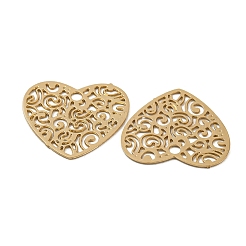 Brass Etched Metal Embellishments Charms&nbsp;KKC-D001-27KCG