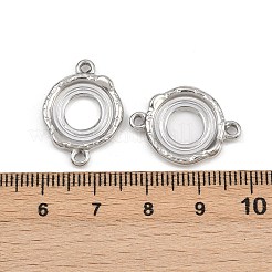 304 Stainless Steel Connector Cabochon Settings&nbsp;STAS-L303-33P