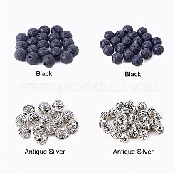 200PCS Natural Lava Rock Beads&nbsp;DIY-PH0014-01