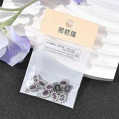 SHEGRACE Brass Micro Pave Cubic Zirconia Pendants&nbsp;XGRQ2O700-446E-P