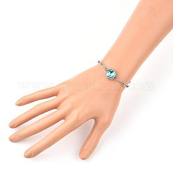 K9 Glass Rhinestone Link Bracelets&nbsp;BJEW-JB05355
