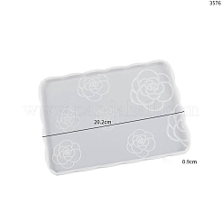 Camelia Pattern Food Grade Silicone Coaster Molds&nbsp;PW-WG32450-01