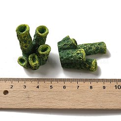 海洋生物樹脂製装飾品  ホームオフィスのデスクトップ装飾用  サンゴ  31.5x24x36.5mm&nbsp;RESI-A033-02D