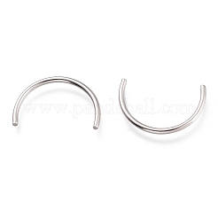 変色しない201ステンレス鋼の金具  ステンレス鋼色  9.5x14x1mm&nbsp;X-STAS-O137-31P