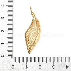 304ステンレスペンダント  ゴールドカラー  羽  37x11.5x6mm  穴：3mm&nbsp;LS-STAS-K307-03A-G