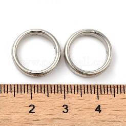 CCBプラスチックビーズフレーム  プラチナ  15x3.5mm  穴：1.6mm&nbsp;CCB-H001-01C-P