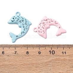 Spray Paint Alloy Pendants&nbsp;FIND-H060-01B