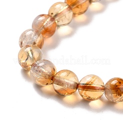 Heated Natural Citrine Bead Strands&nbsp;X-G-P466-01D