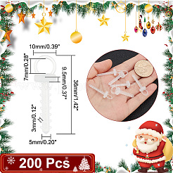 200Pcs Plastic Foam Ornaments Hanger Caps&nbsp;FIND-AR0003-42A