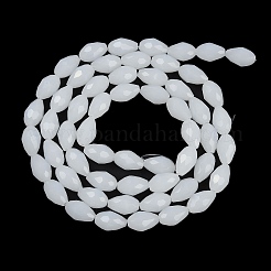 Electroplate Imitation Jade Glass Beads Strands&nbsp;EGLA-N013-J8mm-D03