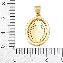 Brass Micro Pave Cubic Zirconia Pendants&nbsp;CU-CBAAB9C-04G