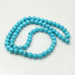 Natural Mashan Jade Round Beads Strands&nbsp;G-D263-8mm-XS33