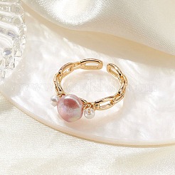 Brass Cuff Rings for Women&nbsp;RJEW-JR00809