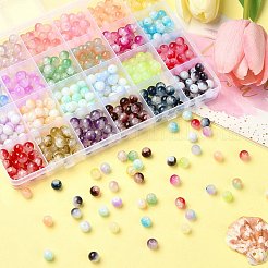 528Pcs 24 Style Mixed Style Glass Beads&nbsp;DGLA-YW0001-20