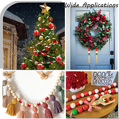210Pcs 7 Colors Painted Natural Wood Beads&nbsp;WOOD-SP0001-06