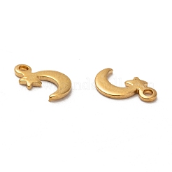 304ステンレスペンダント  混合図形  ゴールドカラー  6~60x1.5~40x0.4~17mm  穴：0.8~10mm&nbsp;STAS-MSMC002-03G